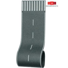   Vollmer 6021 Aszfalt útfólia, felezővonallal és zebrával, 1000 x 80 mm (H0)