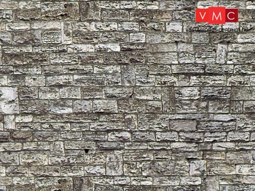Vollmer 6035 Dekorlap: Falazott kőfal, karton (H0)