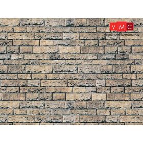 Vollmer 6038 Dekorlap: Kőfal - bazalt, karton (H0)