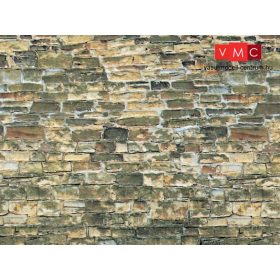 Vollmer 6043 Dekorlap: Kőfal, karton (H0)