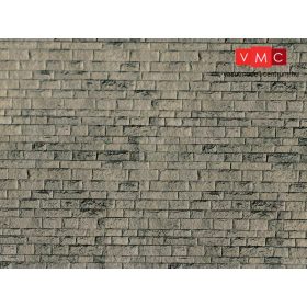 Vollmer 6049 Dekorlap: Falazott kőfal, karton (H0)
