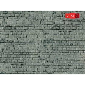   Vollmer 6052 Dekorlap: Falazott kőfal - Porphyr, karton (H0)