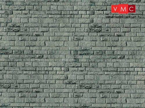 Vollmer 6052 Dekorlap: Falazott kőfal - Porphyr, karton (H0)