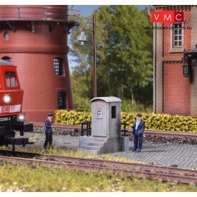   Vollmer 6509 Vonali pályatelefon bódé, lépcsős alapzaton (H0)