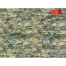 Vollmer 7362 Dekorlap: Falazott kőfal, karton (N)