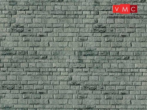 Vollmer 7369 Dekorlap: Falazott kőfal - Porphyr, karton (N)