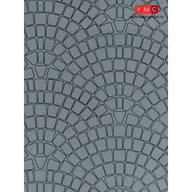 Vollmer 7373 Dekorlap: Kockakő, karton (N)
