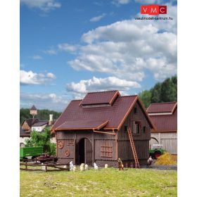 Vollmer 7722 Pajta kerítéssel, 12 db birkával (N)