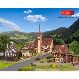   Vollmer 7734 Falukészlet favázas házakkal: 7730 + 7731 + 7733 + 7736 (N)