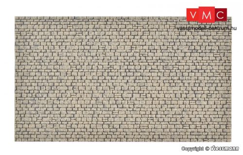 Vollmer 48220 Dekorlap: Natúrkő fal (H0) - Steinkunst