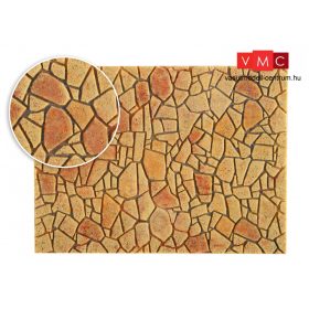   Vollmer 48227 Dekorlap: Mediterrán sokszögű térkőburkolat (H0) - Steinkunst