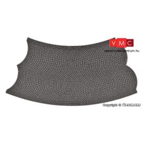   Vollmer 48257 Kockakőburkolat, íves, Radius 15 cm, sorolható, 45° (H0) - Steinkunst