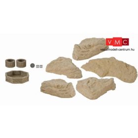 Vollmer 48270 Kút és csatornafedlapok, sziklatömbök (H0) - Steinkunst