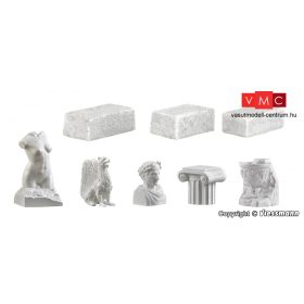 Vollmer 48281 Kőfaragások, 8 db (H0) - Steinkunst