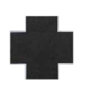   Vollmer 48292 Kereszteződés, 90°, mágnesszalag vájattal, 15 x 15 cm (H0) - Steinkunst