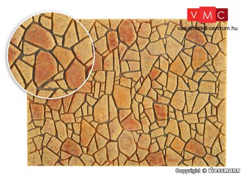 Vollmer 48827 Mediterrán sokszögű térkőburkolat (G) - Steinkunst