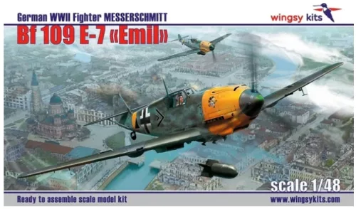 WINGSYD511 German Messerschmitt Bf 109E-7 "Emil" 1/48 repülőgép makett