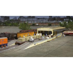   Walthers 32918 Amerikai vasúti teherrakodó csarnok rámpával (H0)