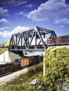 Walthers 33012 Acélrácsos ívbordás kétvágányos vasúti híd (H0)