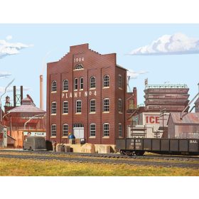   Walthers 33183 Amerikai gyárépület, Plant No. 04, felezett épület (H0)