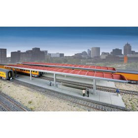   Walthers 33391 Amerikai állomási fedett peron, 2 db - LED világítással (H0)