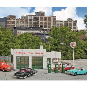   Walthers 33479 Amerikai benzinkút és szerviz az 50-es évekből (H0)