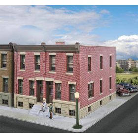   Walthers 33778 Amerikai emeletes városi sorház, lapostetővel (H0)