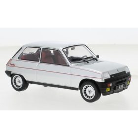   WhiteBox 260136 Renault 5 Alpine Turbo ezüst, Dekor, 1982 (1:24) (WB124152)