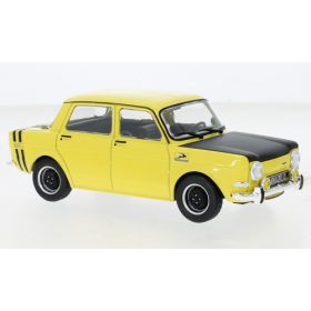  WhiteBox 260137 Simca 1000 Rallye 2 sárga/matt fekete, 1970 (1:24) (WB124153)
