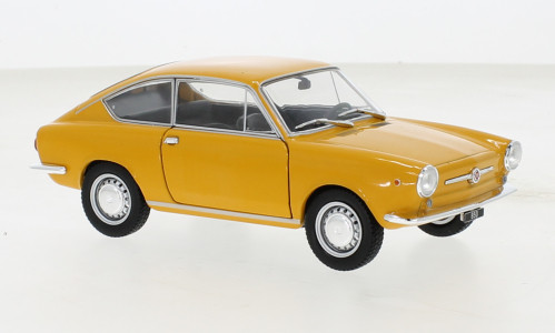 WhiteBox 261647 Fiat 850 Coupe narancs, 1965 (1:24) (WB124168-O)