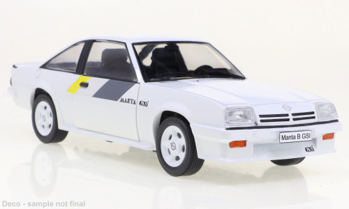 WhiteBox 262705 Opel Manta B GSI fehér, Dekor, 1984 (1:24) (WB124173-O)