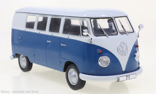 WhiteBox 263745 Volkswagen T1 fehér/kék, 1960 (1:24) (WB124179)