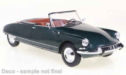 WhiteBox 263746 Citroen DS 19 Cabriolet metál sötétzöld, 1963 (1:24) (WB124180)