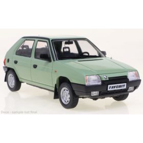   WhiteBox 264751 Skoda Favorit világosszöld, 1987 (1:24) (WB124197)
