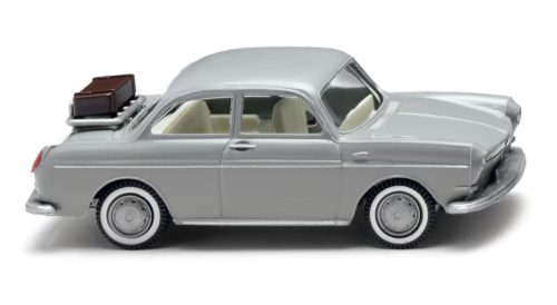 Wiking 004001 Volkswagen 1600, csomagtartóval - szürke (H0)