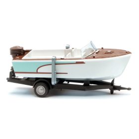 Wiking 009504 Motorcsónakszállító utánfutó 1961 (H0)