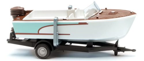 Wiking 009504 Motorcsónakszállító utánfutó 1961 (H0)