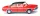 Wiking 012049 Audi 100 - közlekedésvörös/fekete tetővel (H0)