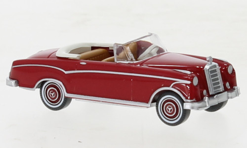 Wiking 014301 Mercedes-Benz 220 S Cabriolet (W180 II), piros (H0)