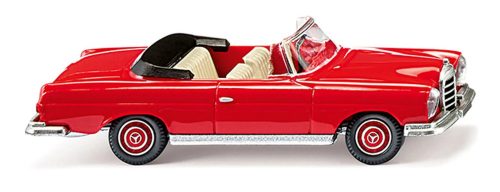 Wiking 015303 Mercedes-Benz 280 SE Cabrio, piros (H0)