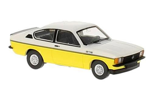 Wiking 022902 Opel Kadett C Coupe GT/E, sárga/fehér (H0)