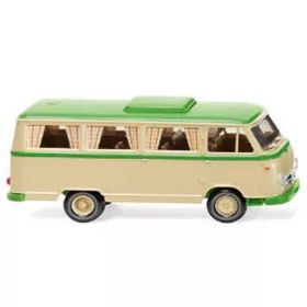   Wiking 027044 Borgward B611 Campingbus, 1957, bézs/zöld (H0)