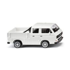   Wiking 029310 Volkswagen Transporter T3, duplakabinos 1979, fehér (H0)