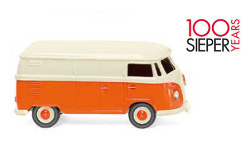 Wiking 030003 Volkswagen TRansporter T1, dobozos 1963 - 100 Jahre Sieper, bézs/narancs (H0)