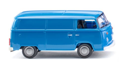 Wiking 031801 Volkswagen Transporter T2b, dobozos, 1967 - kék (H0)