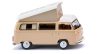 Wiking 031803 Volkswagen Transporter T2b Campingbus, 1967 - bézs (H0)