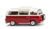 Wiking 031805 Volkswagen Transporter T2b Campingbus, 1967 - vörös/fehér (H0)