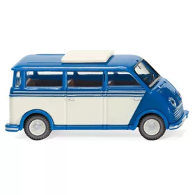 Wiking 033402 DKW Schnellaster busz, 1955, kék/fehér (H0)