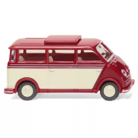   Wiking 033405 DKW Schnelllaster busz, 1955, bordó/bézs (H0)