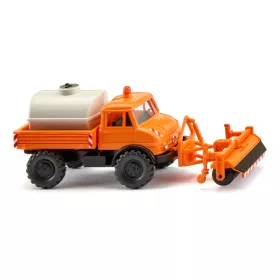   Wiking 037112 Mercedes Unimog U 406, útseprő adaterrel - kommunális (H0)